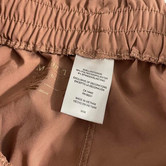 Mondetta shorts women's medium light weight deep mauve pink wide waist - Picture 5 of 12